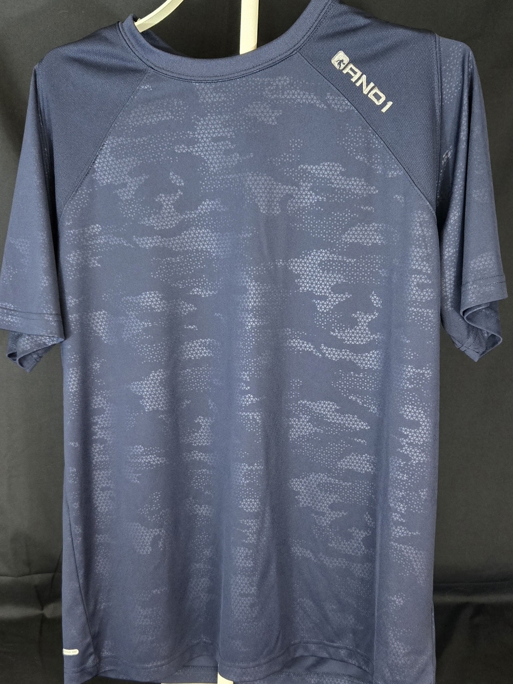 AND1 Men’s Navy Performance Short Sleeve Shirt #333